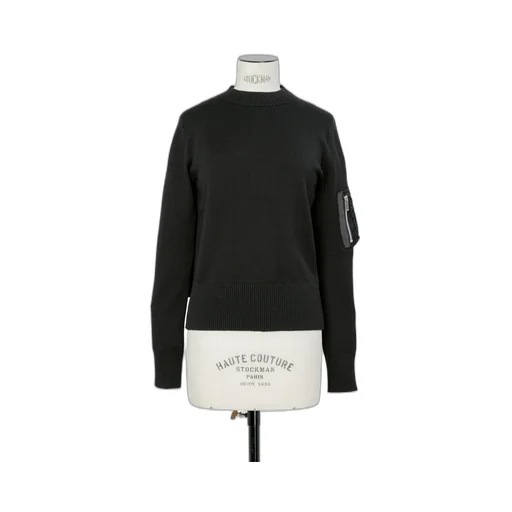 Nylon Twill X Cotton Knit Pullover