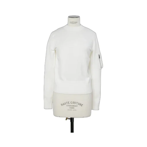 Nylon Twill X Cotton Knit Pullover