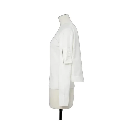 Nylon Twill X Cotton Knit Pullover
