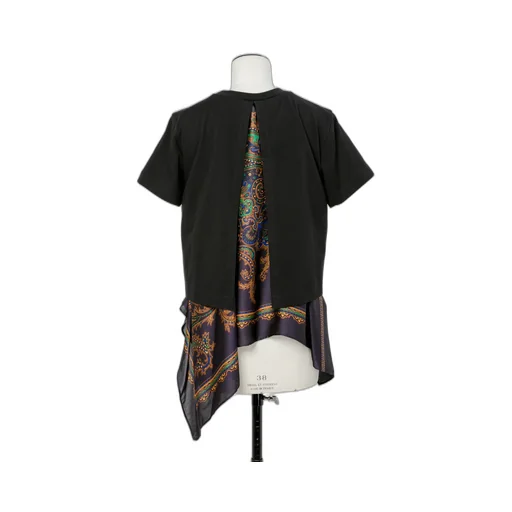 Paisley Print X Cotton Jersey T-Shirt