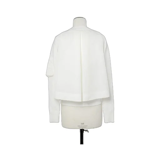 Nylon Twill X Cotton Knit Pullover