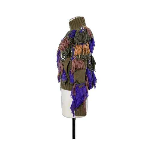 Paisley Jacquard Knit Blouson