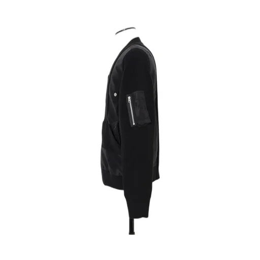 Nylon Twill X Knit Blouson