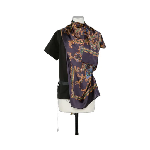 Paisley Print X Cotton Jersey T-Shirt