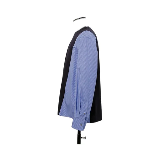 Poplin X Cotton Jersey L/S T-Shirt