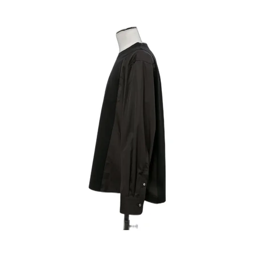 Poplin X Cotton Jersey L/S T-Shirt