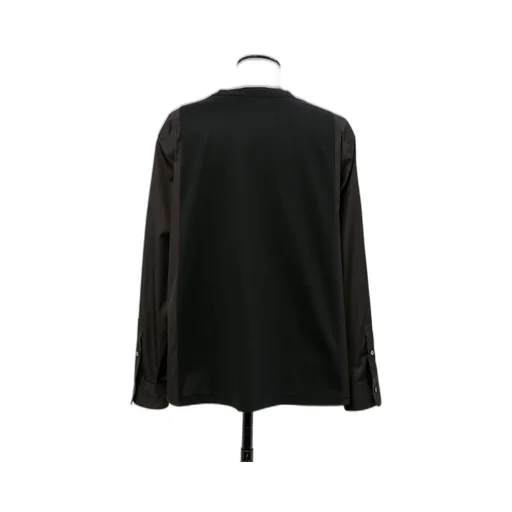 Poplin X Cotton Jersey L/S T-Shirt