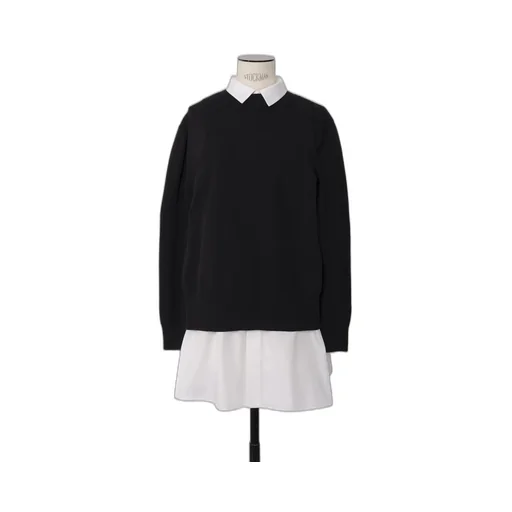 Poplin X Cotton Knit Dress