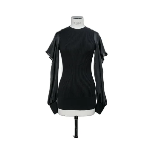 Satin X Cotton Knit Pullover