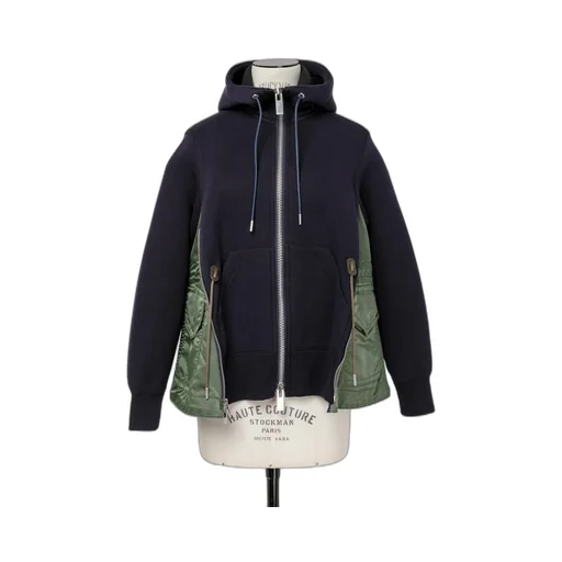 Sponge Sweat X Nylon Twill Hoodie