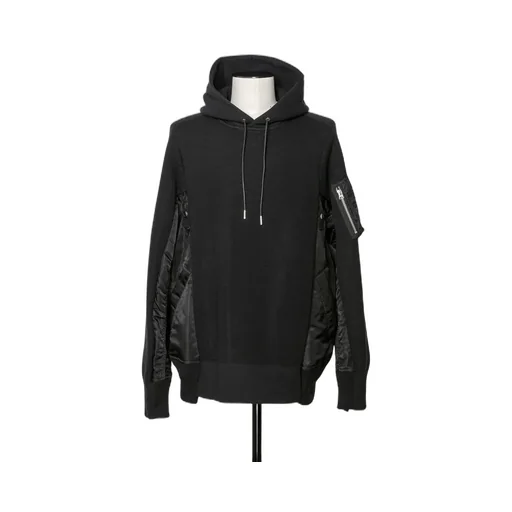 Sponge Sweat X Nylon Twill Hoodie