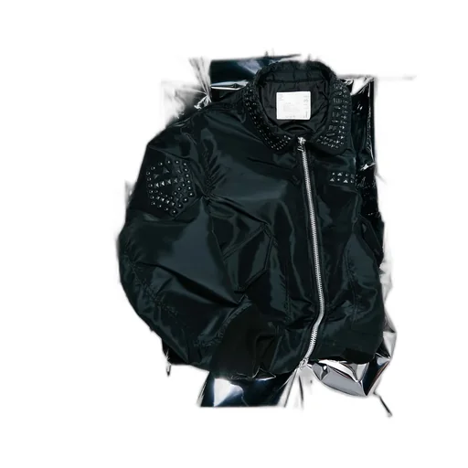 Studded Nylon Twill Blouson