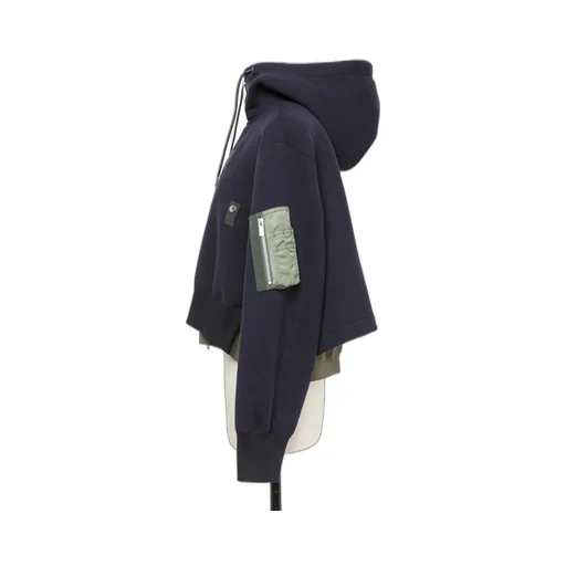 Sponge Sweat X Nylon Twill Hoodie