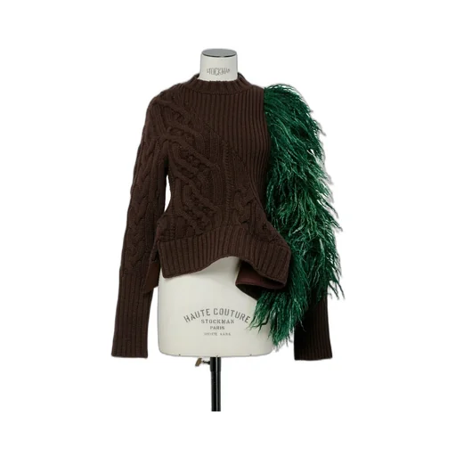 Wool Hairy Knit Pullover