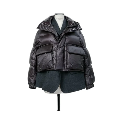 Wool Melton X Puffer Blouson