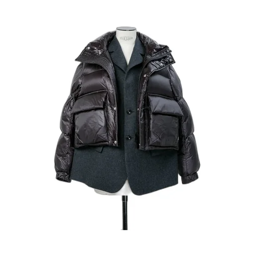 Wool Melton X Puffer Blouson