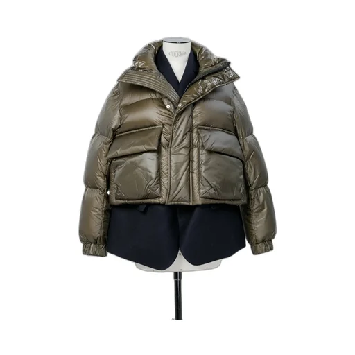 Wool Melton X Puffer Blouson
