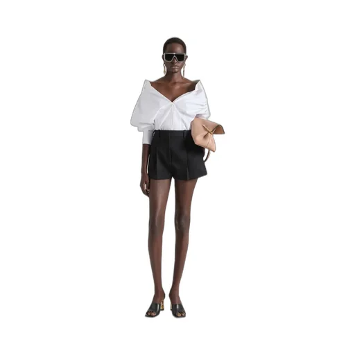 Pleated Shorts In Wool