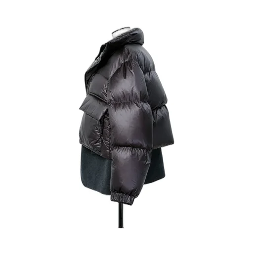 Wool Melton X Puffer Blouson