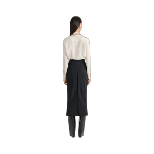 Blouse In Silk With Bow Detail