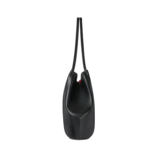 Medium Facet Tote Bag In Grained Leather