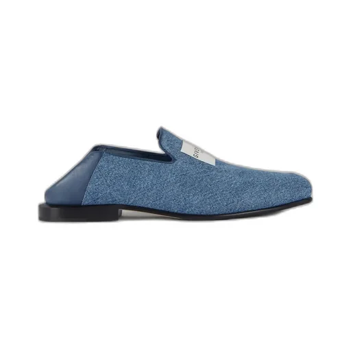 Label Loafers In Denim