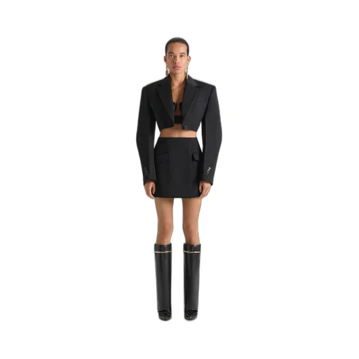Mini Skirt In Wool