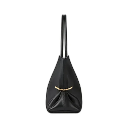 Pinch Squeezed Horizontal Tote Bag In Nappa Leather