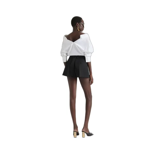 Pleated Shorts In Wool