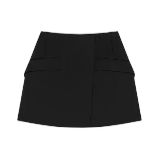 Mini Skirt In Wool