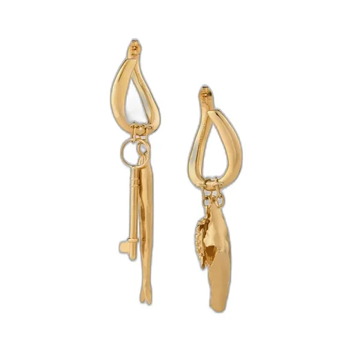 Lucky Charms Asymmetric Earrings In Metal
