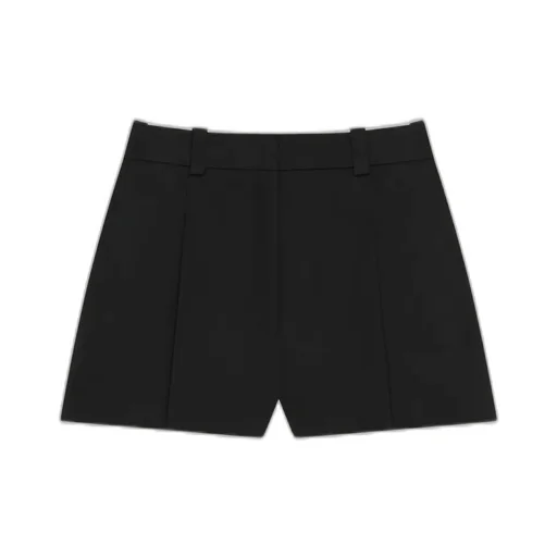 Pleated Shorts In Wool