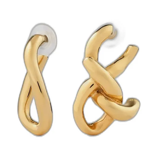 Chain Link Asymmetric Earrings In Metal