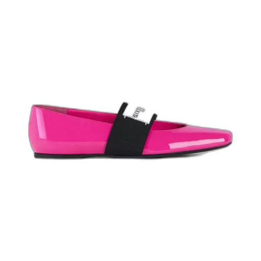 Sliced Square Ballerinas In Patent Leather