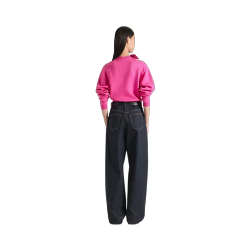 Sweater In Wool And Cotton With Bow Detail