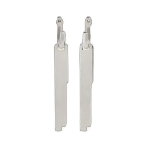 Givenchy Tape Earrings In Metal And Enamel