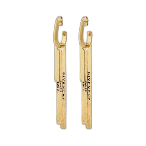 Givenchy Tape Earrings In Metal And Enamel