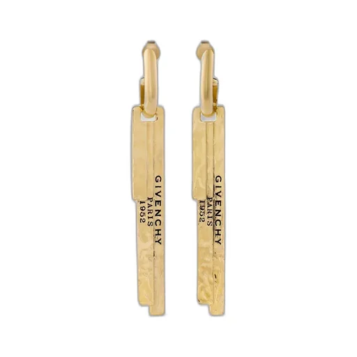 Givenchy Tape Earrings In Metal And Enamel