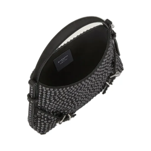 Nano Voyou Bag In Leather With Strass