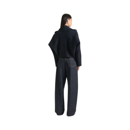 Short Pea Coat In Wool