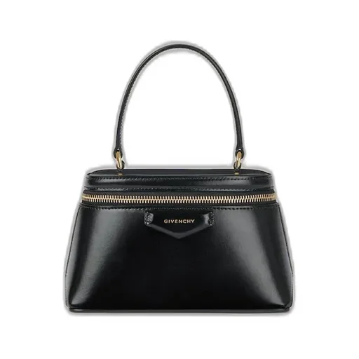 Antigona Vanity Bag In Box Leather With Chain