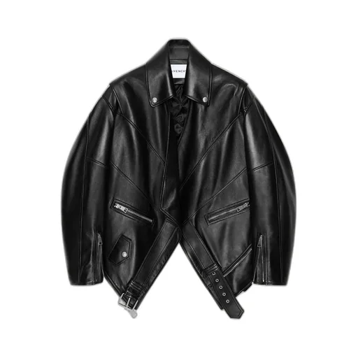 Back-To-Front Biker Jacket In Leather