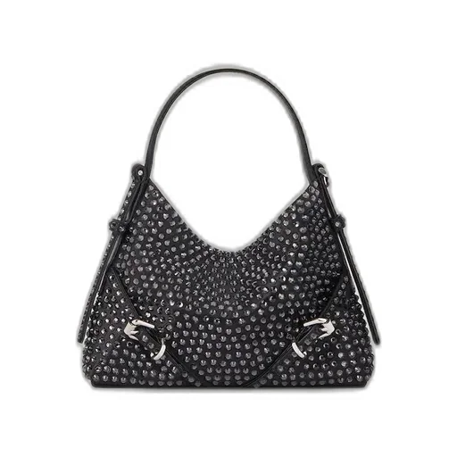 Nano Voyou Bag In Leather With Strass
