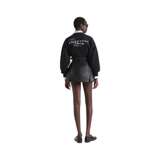 Sweatshirt In Fleece With Givenchy Stamp Print
