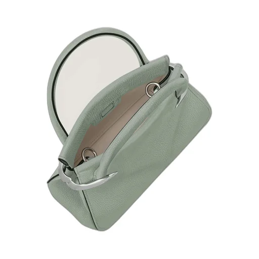 Mini Pinch Bag In Grained Leather