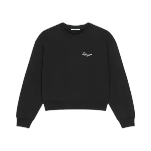 Sweatshirt In Fleece With Givenchy Stamp Print