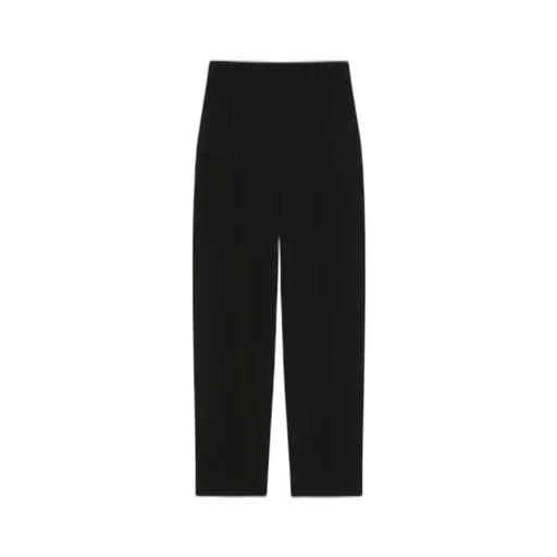 Double Pleat Pants In Wool