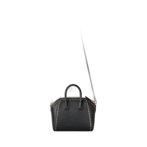 Mini Antigona Bag In Box Leather With Studs Detail