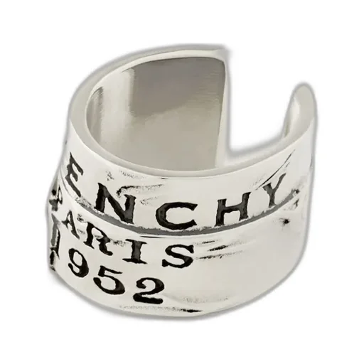 Givenchy Tape Earcuff In Metal And Enamel