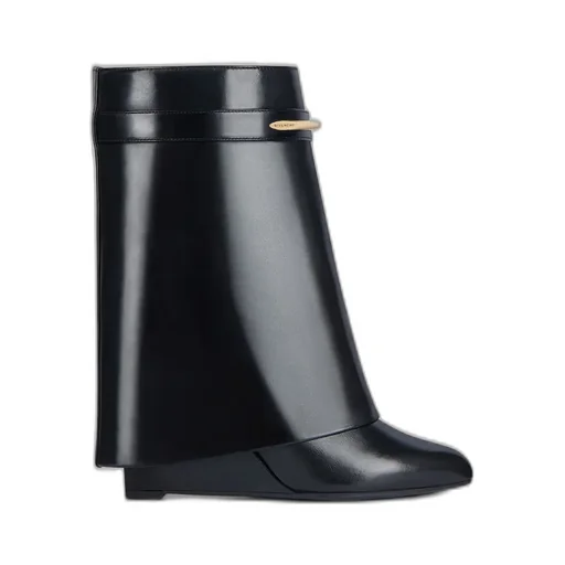 Shark Ankle Boots In Leather